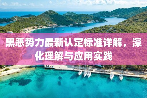 黑恶势力最新认定标准详解，深化理解与应用实践