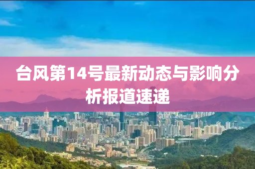 台风第14号最新动态与影响分析报道速递