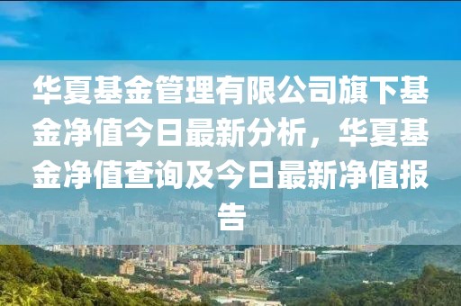 华夏基金管理有限公司旗下基金净值今日最新分析，华夏基金净值查询及今日最新净值报告