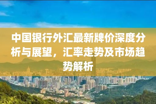 中国银行外汇最新牌价深度分析与展望，汇率走势及市场趋势解析